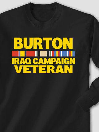 Iraq Campaign Veteran : Printed Long Sleeves