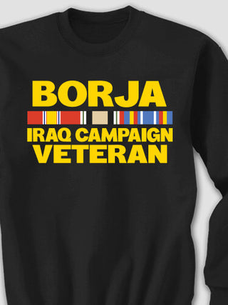 Iraq Campaign Veteran : Printed Sweatshirts