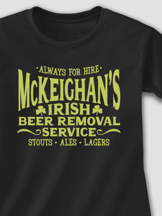 Irish Beer Removal Service : Printed T-Shirts