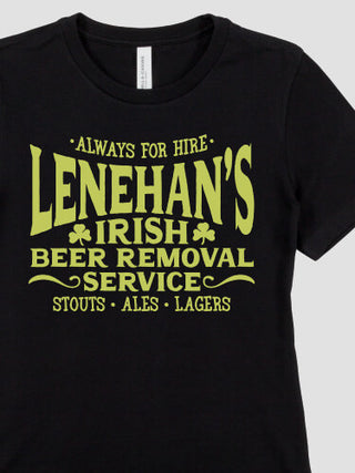 Irish Beer Removal Service : Premium Ladies T-Shirts