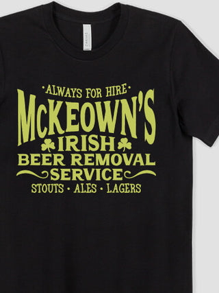 Irish Beer Removal Service : Printed T-Shirts