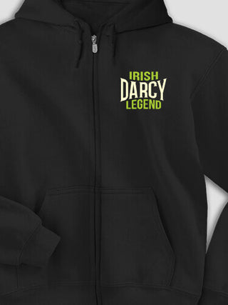 Irish Legend : Embroidered Zip Hoodies
