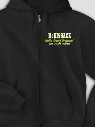 Irish Original : Embroidered Zip Hoodies