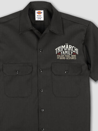 Italian Hand Gestures : Embroidered Work Shirts