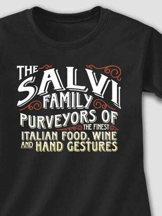 Italian Hand Gestures : Adult Ladies Fitted T-Shirt