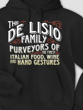 Italian Hand Gestures : Printed Hoodies