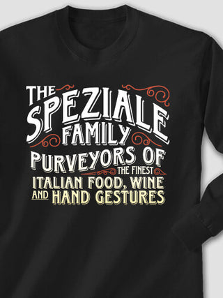 Italian Hand Gestures : Printed Long Sleeves