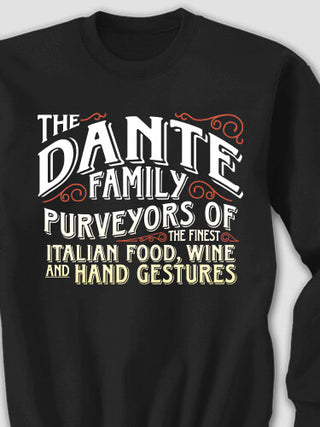 Italian Hand Gestures : Printed Sweatshirts