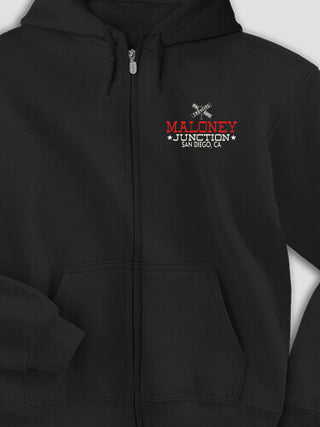 Junction : Embroidered Zip Hoodies