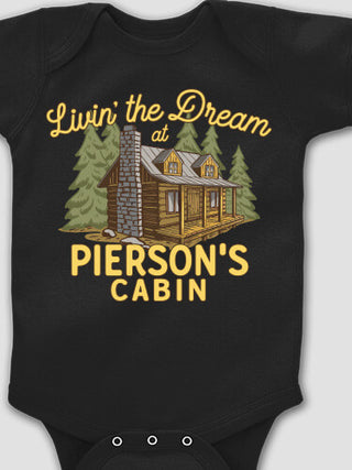 Livin' The Dream Cabin : Printed Baby Bodysuits