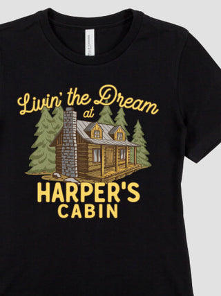 Livin' The Dream Cabin : Premium Ladies T-Shirts