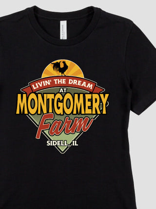 Livin' The Dream Farm : Premium Ladies T-Shirts