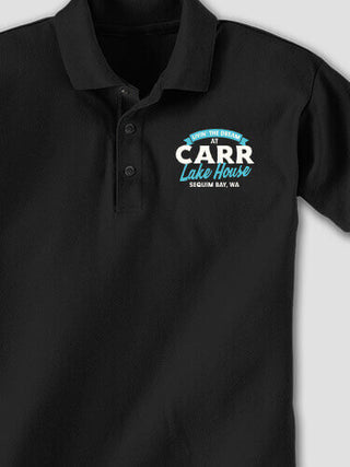 Livin' The Dream Lake House : Embroidered Polo Shirts