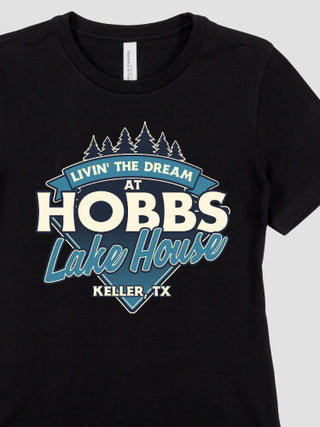 Livin' The Dream Lake House : Premium Ladies T-Shirts