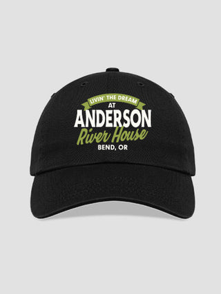 Livin' The Dream River House : Embroidered Baseball Hats