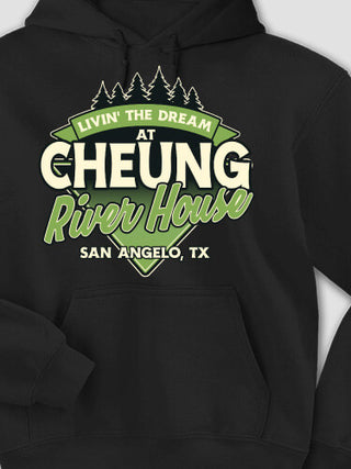Livin' The Dream River House : Printed Hoodies