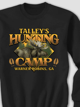 Moose Hunting Camp : Printed Sweatshirts