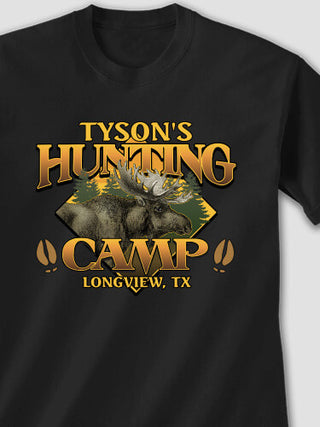 Moose Hunting Camp : Printed T-Shirts