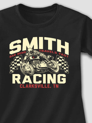 Motorcycle Racing : Adult Ladies Fitted T-Shirt