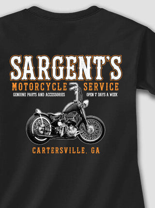 Motorcycle Service BP : Adult Ladies Fitted T-Shirt