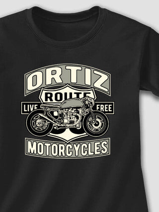 Motorcycles : Adult Ladies Fitted T-Shirt
