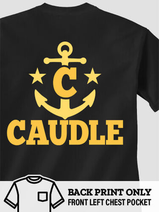 Nautical Monogram : Printed Pocket T-Shirts