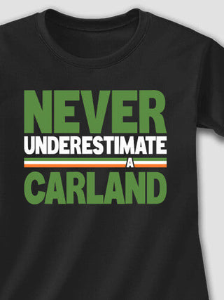 Never Underestimate Irish : Adult Ladies Fitted T-Shirt