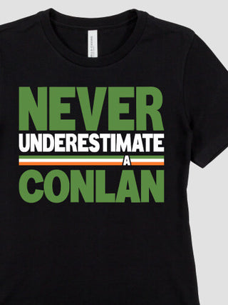 Never Underestimate Irish : Premium Ladies T-Shirts