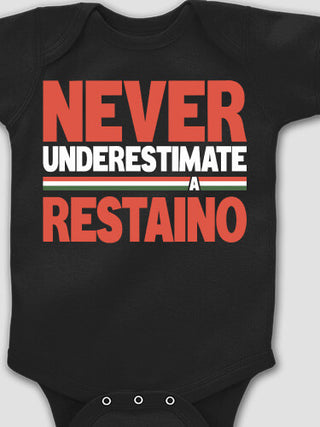 Never Underestimate Italian : Printed Baby Bodysuits