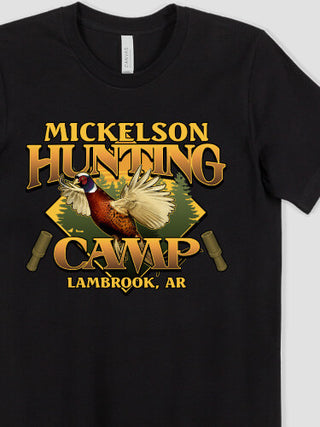 Pheasant Hunting Camp : Printed T-Shirts