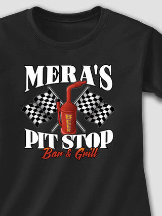 Pit Stop : Adult Ladies Fitted T-Shirt