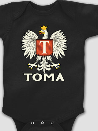Polish Monogram : Printed Baby Bodysuits