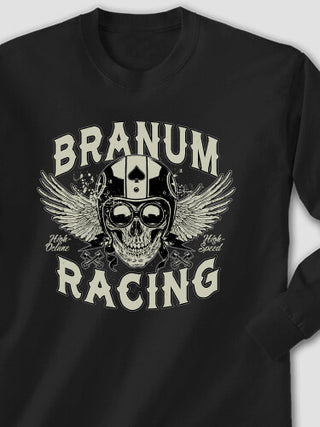Racing Skull : Printed Long Sleeves
