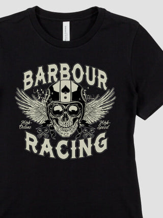Racing Skull : Premium Ladies T-Shirts