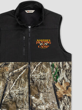 Deer Hunting Camp : Embroidered 2-Tone Camo Vests