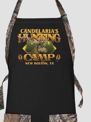 Elk Hunting Camp : Printed 2-Tone Aprons
