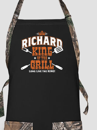 King of the Grill : Printed 2-Tone Aprons