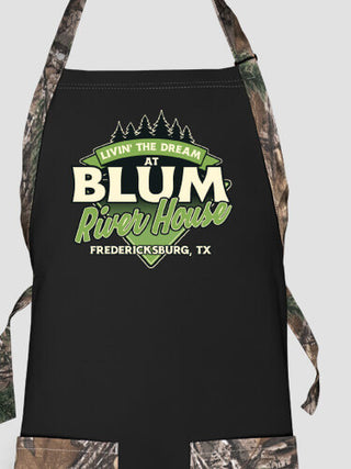 Livin' The Dream River House : Printed 2-Tone Aprons