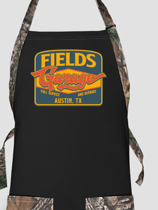 Retro Garage : Printed 2-Tone Aprons