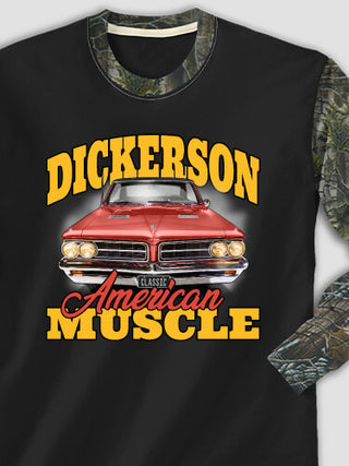 American Muscle Car : Printed 2-Tone Camo Long Sleeves