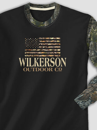 American Outdoor Company : Printed 2-Tone Camo Long Sleeves