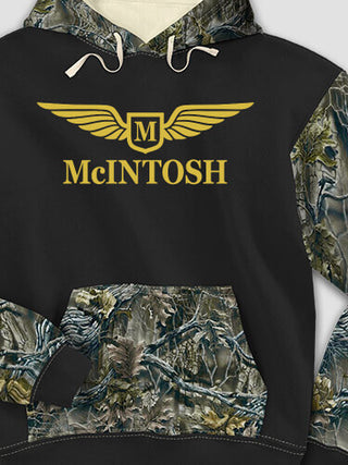 Aviation Monogram : Printed 2-Tone Camo Hoodies