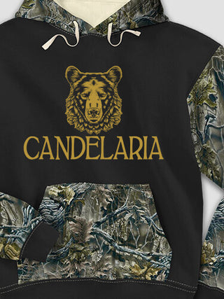 Bear : Printed 2-Tone Camo Hoodies