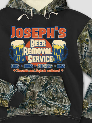 Beer Removal : Printed 2-Tone Camo Hoodies