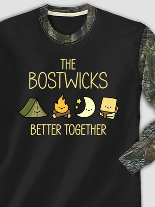 Better Together Camping : Printed 2-Tone Camo Long Sleeves