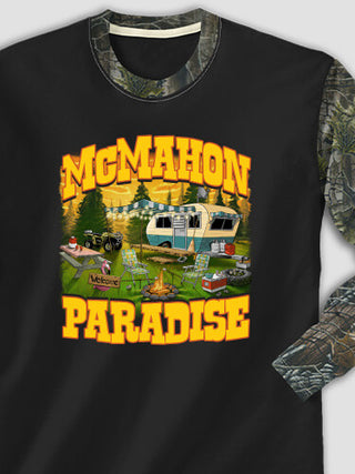 Camper's Paradise : Printed 2-Tone Camo Long Sleeves