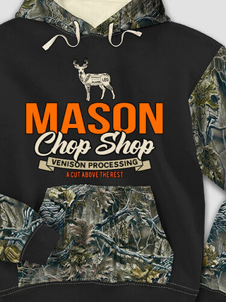 Chop Shop : Printed 2-Tone Camo Hoodies
