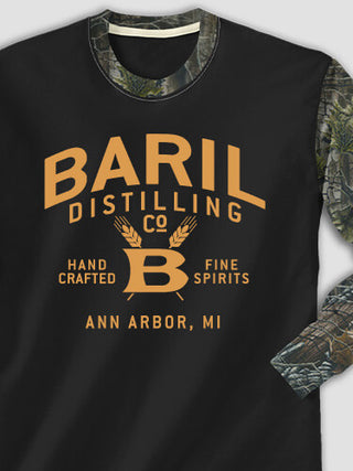 Distilling Company : Printed 2-Tone Camo Long Sleeves