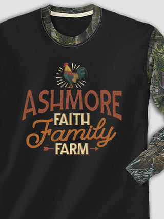 Faith Family Farm : Printed 2-Tone Camo Long Sleeves