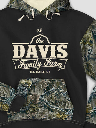 Family Farm : Printed 2-Tone Camo Hoodies